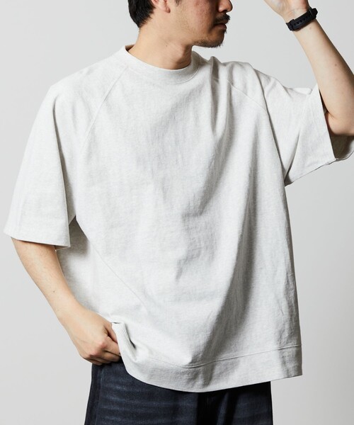 「FREAK'S STORE」 半袖Tシャツ SMALL グレイッシュベージュ メンズ