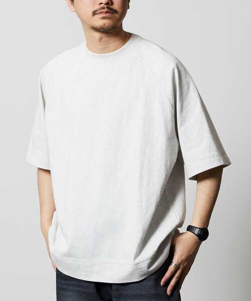 「FREAK'S STORE」 半袖Tシャツ SMALL グレイッシュベージュ メンズ