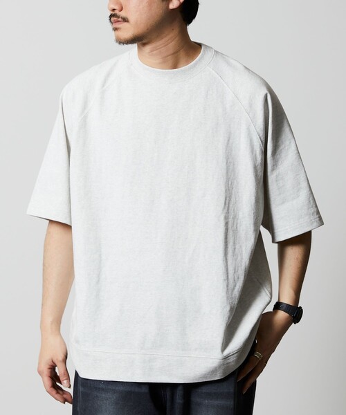 「FREAK'S STORE」 半袖Tシャツ SMALL グレイッシュベージュ メンズ