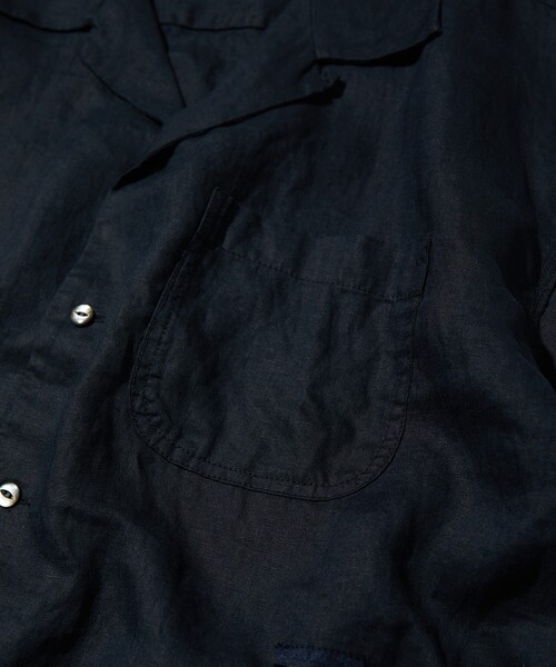 CAHLUMN シャツ CAHLUMN/カウラム Belgium Linen Open Collar