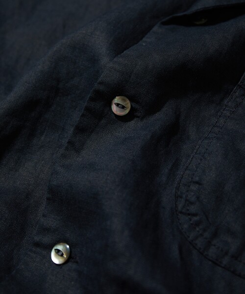 CAHLUMN（カウラム） シャツ Belgium Linen Open Collar Shirt 1.1
