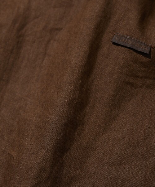 CAHLUMN シャツ CAHLUMN/カウラム Belgium Linen Open Collar