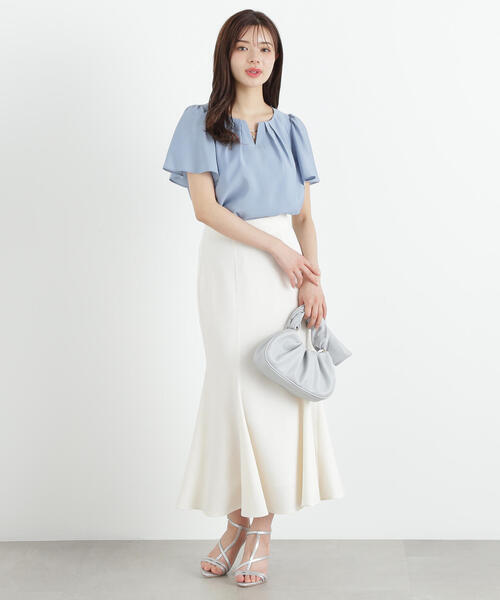 PROPORTION BODY DRESSING ブラウス シャツ タックパールバー