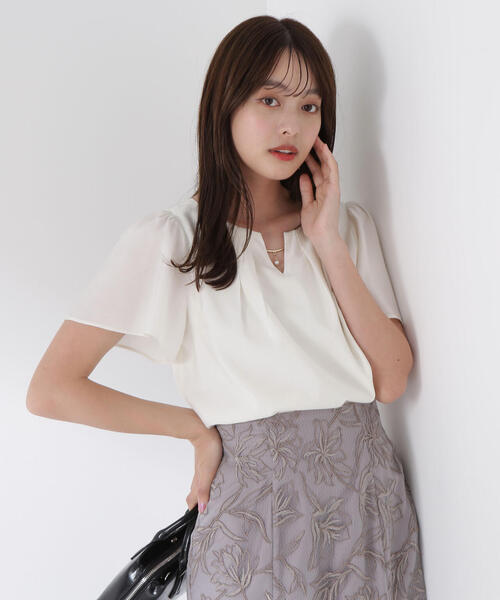 ブラウス シャツ タックパールバーブラウス / 1215110506 レディース PROPORTION BODY DRESSING ブラウス シャツ タックパールバー