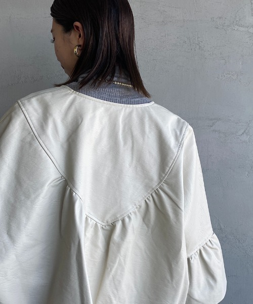 「JF Ready Made」 ジップアップブルゾン F ブラック レディース_画像7