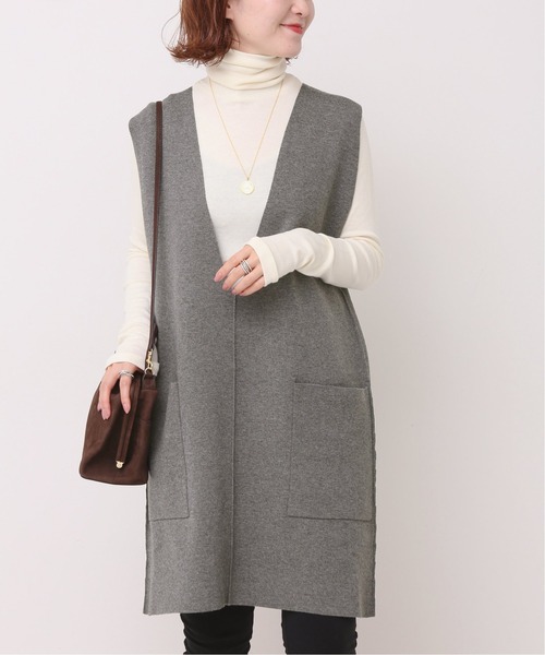 「Spick & Span」 ノースリーブニット - グレー レディース