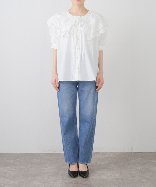 GREEN BUTTER（グリーンバター） ブラウス シャツ GREEN BUTTER COLLAR 