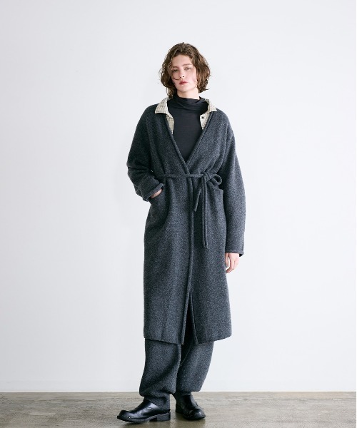 WALANCE（ワランス） カーディガン boiled wool long cardigan 