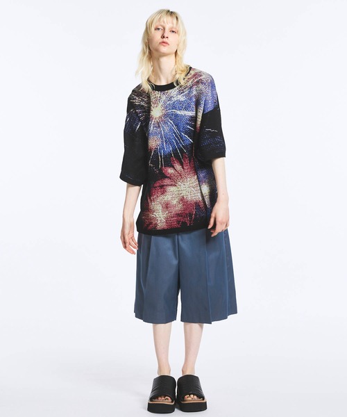 セーター ニット 「UNISEX」Prime-Over HANABI Short Sleeve Crew Neck Knit T-Shirt/プライム | MAISON SPECIAL | 04