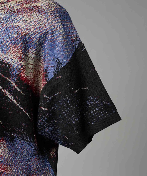 セーター ニット 「UNISEX」Prime-Over HANABI Short Sleeve Crew Neck Knit T-Shirt/プライム | MAISON SPECIAL | 13