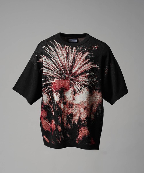 セーター ニット 「UNISEX」Prime-Over HANABI Short Sleeve Crew Neck Knit T-Shirt/プライム | MAISON SPECIAL | 16