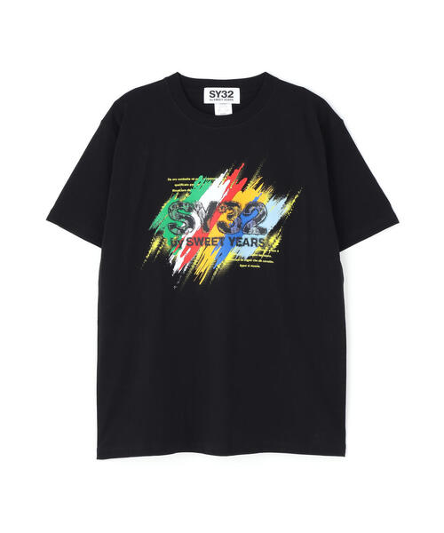 SY32-G Tシャツ 美品 Mサイズ セール】【SY32 by SWEET YEARS】SQUARE LOGO T（Tシャツ