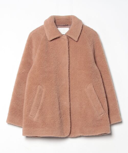 トゥモローランド Ballsey ボールジィ ウールボア ステンカラーコート 中古・古着通販】BALLSEY (ボールジィ) ウールボアステンカラーコート