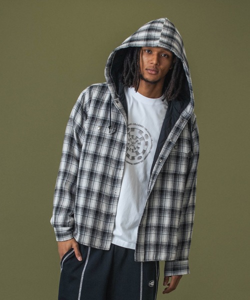 XLARGE（エクストラ ラージ） シャツ HOODED FLANNEL SHIRT メンズ