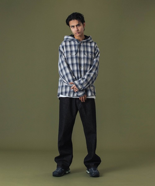 XLARGE（エクストラ ラージ） シャツ HOODED FLANNEL SHIRT メンズ