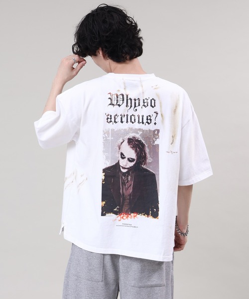 tシャツ 「ADAMPATEK/アダムパテック」「THE JOKER」 comic T/ジョーカーコラボコミックプリントT レディース メンズ ADAM PATEK tシャツ 「ADAMPATEK/アダムパテック」THE JOKER