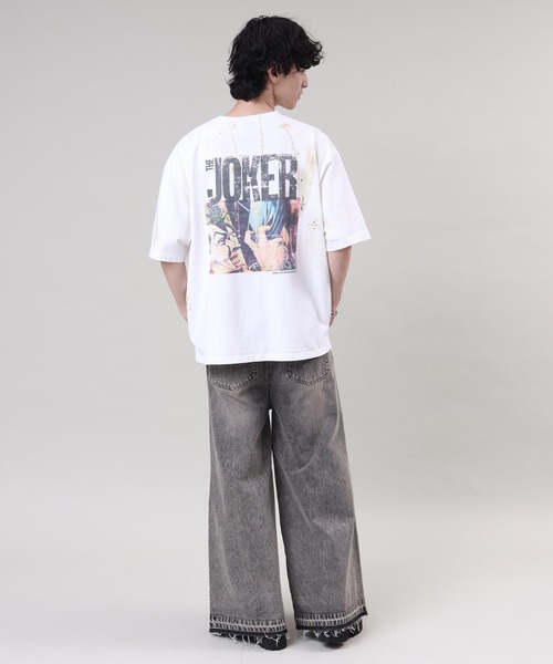 tシャツ 「ADAMPATEK/アダムパテック」「THE JOKER」 comic T/ジョーカーコラボコミックプリントT レディース メンズ ADAM PATEK tシャツ 「ADAMPATEK/アダムパテック」THE JOKER