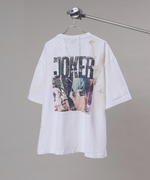 tシャツ 「ADAMPATEK/アダムパテック」「THE JOKER」 comic T/ジョーカーコラボコミックプリントT レディース メンズ ADAM PATEK tシャツ 「ADAMPATEK/アダムパテック」THE JOKER