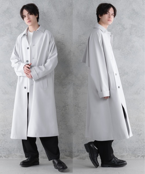 KUUUPY（クーピー） ステンカラーコート LARGE ライトグレー メンズ