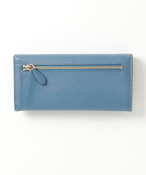 PRADA 青色　長財布 PRADA 「PRADA」 財布 - ブルー レディース : ZOZOTOWN Yahoo!店