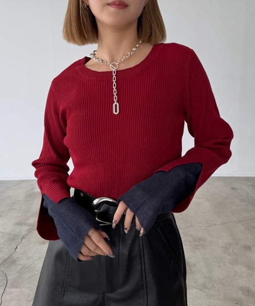 PAGEBOY ニット セーター 「マシンウォッシャブル」ハイショク