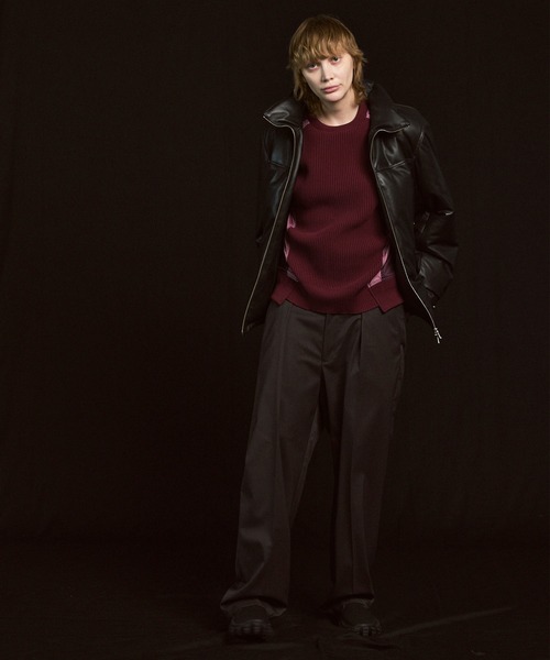 ダウンジャケット ダウン 「UNISEX」Sheep Leather Down Jacket/シープレザーダウンジャケット「MAISON SPECIAの画像