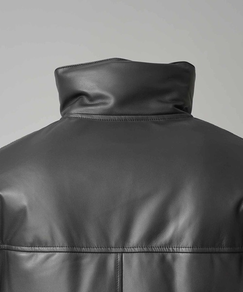 ダウンジャケット ダウン 「UNISEX」Sheep Leather Down Jacket/シープレザーダウンジャケット「MAISON SPECIAの画像