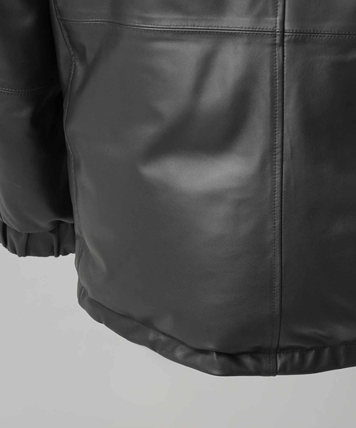 ダウンジャケット ダウン 「UNISEX」Sheep Leather Down Jacket/シープレザーダウンジャケット「MAISON SPECIAの画像