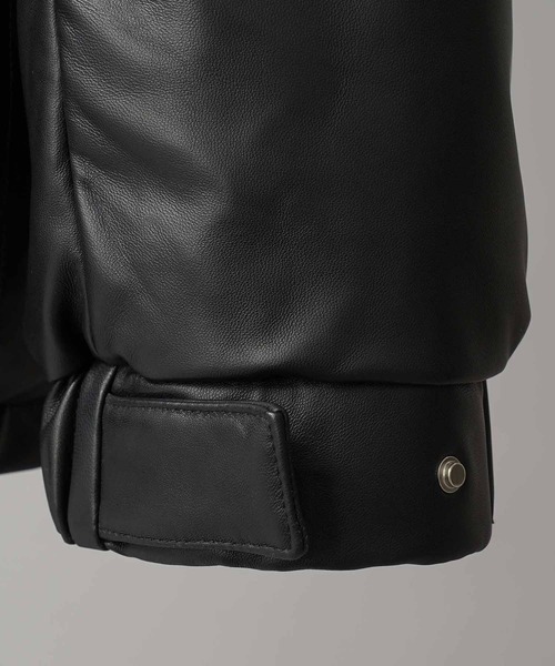 ダウンジャケット ダウン 「UNISEX」Sheep Leather Down Jacket/シープレザーダウンジャケット「MAISON SPECIAの画像
