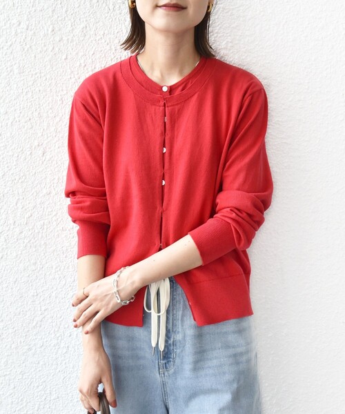 SHIPS（シップス） カーディガン 「WEB限定」「手洗い可能」レイヤード