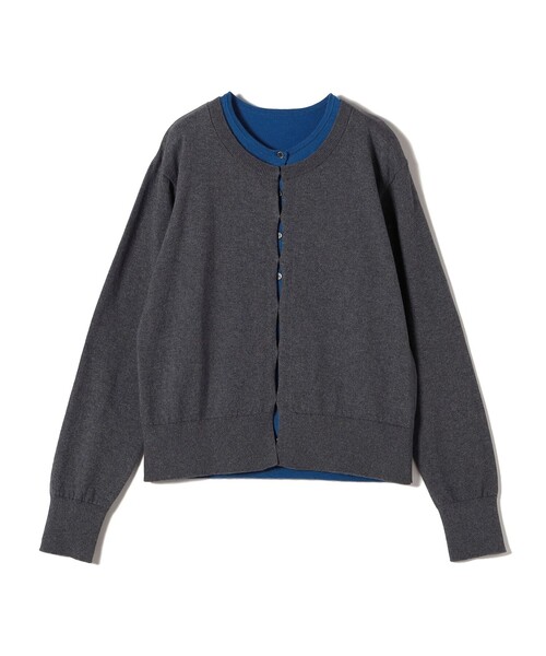 SHIPS（シップス） カーディガン 「WEB限定」「手洗い可能」レイヤード