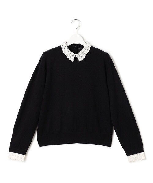 23区（ニジュウサンク） ニット セーター 「洗える」エンブロイダリー