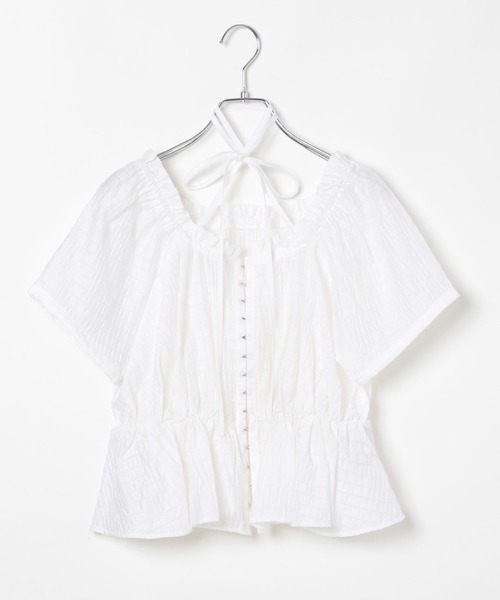 「PAGEBOY」 半袖ブラウス FREE グレイッシュベージュ レディース_画像5