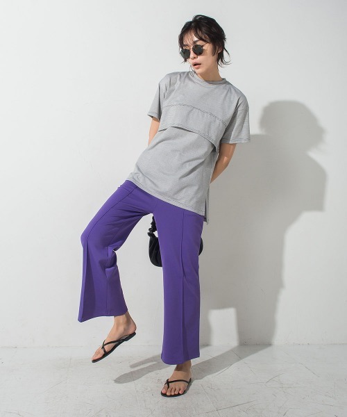 「socolla」 半袖カットソー M オフホワイト レディース_画像9