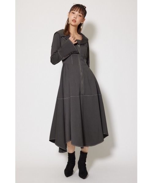 rienda 新作 セーラーディティールフレアワンピース 秋服 冬服 セーラーディティールフレアワンピース 秋服 冬服（ワンピース