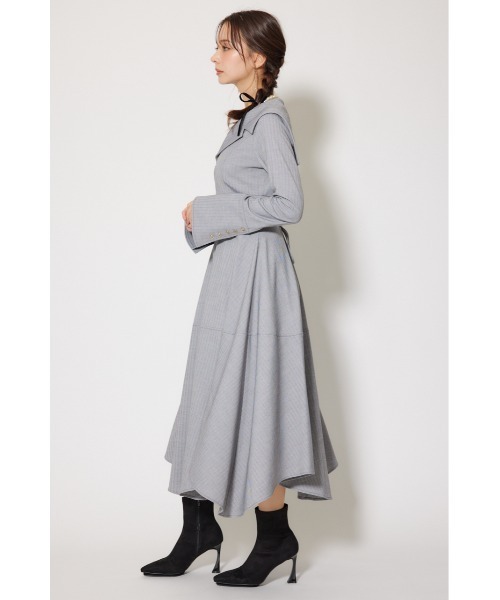 rienda（リエンダ） ワンピース セーラーディティールフレアワンピース