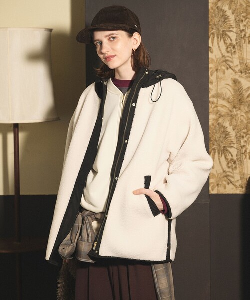 ANY（エニィ） コート アウター 「LEE掲載」ボアコート レディース