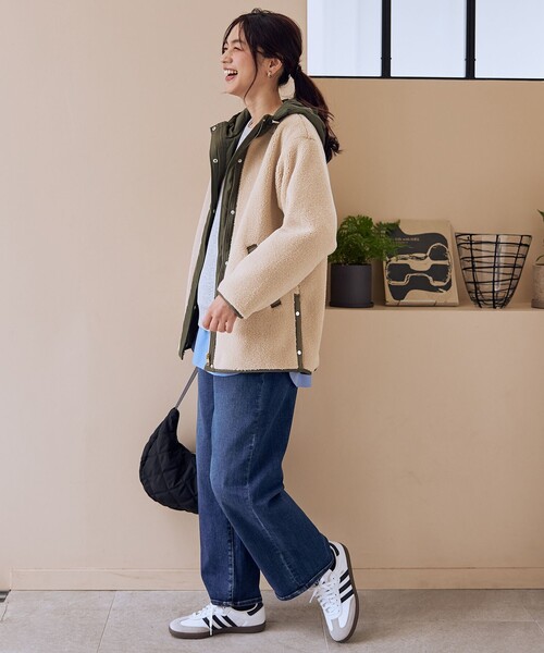 ANY（エニィ） コート アウター 「LEE掲載」ボアコート レディース