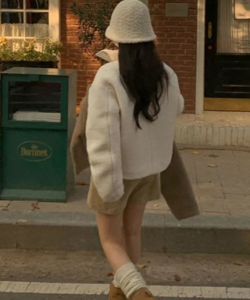 sorule ダッフルコート コート ボアショートダッフルコート レディース