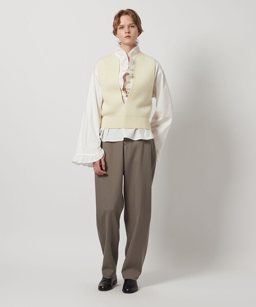 LOEFF（ロエフ） ニット セーター 「LOEFF」スリットネック ベスト