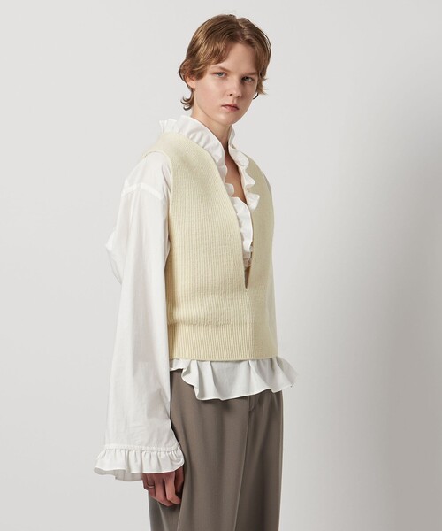 LOEFF（ロエフ） ニット セーター 「LOEFF」スリットネック ベスト