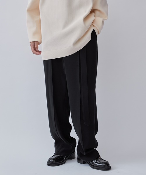 スラックス【CULLNI/クルニ】 CULLNI（クルニ） スラックス 1 ブルー メンズ : ZOZOTOWN Yahoo!店