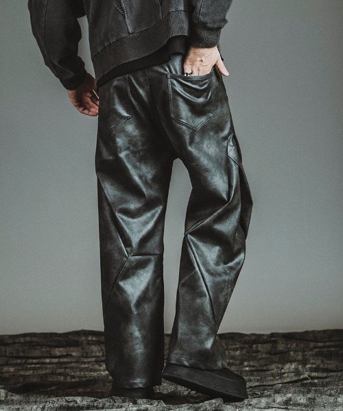 ロエン スネーク レザー パンツ LGB if 14th ロエン スネーク レザー パンツ LGB if 14th