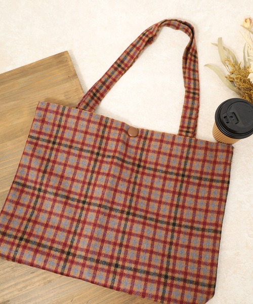 FUNALIVE（ファンアライブ） トートバッグ タータンチェック柄 トート