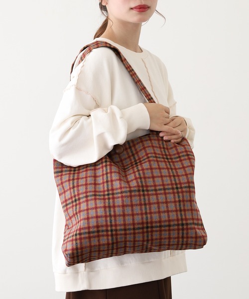 FUNALIVE（ファンアライブ） トートバッグ タータンチェック柄 トート