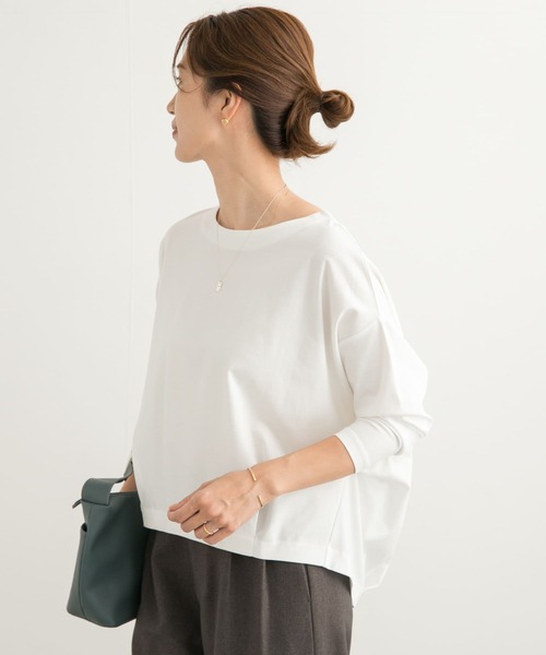 [URBAN RESEARCH DOORS] 7 минут рукав cut and sewn MEDIUM "теплый" белый женский 