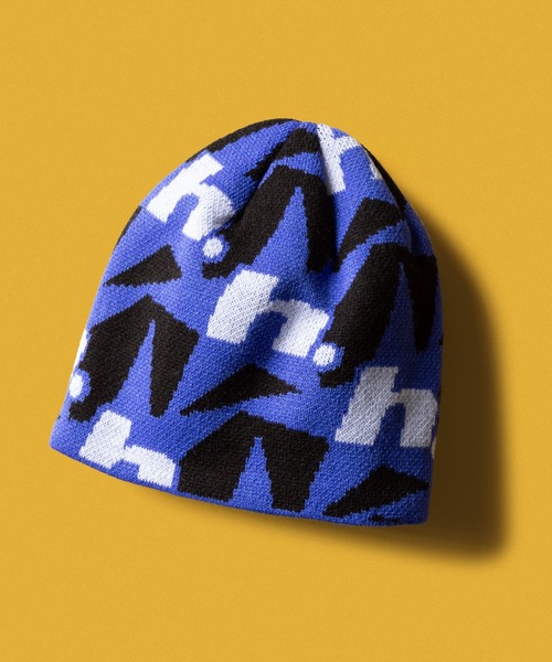 HUF（ハフ） ニット帽 ニットキャップ H STAR REPEAT SKULL BEANIE