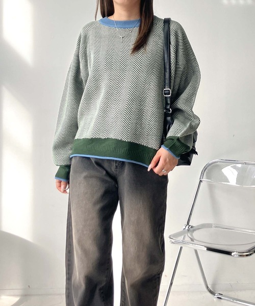 「AS KNOW AS plus」 長袖ニット FREE ブラック系その他 レディース_画像2