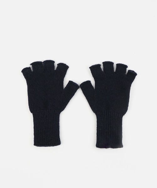 FRONT 11201 手袋 Shetland Wool Fingerless Gloves/ Made in Japan