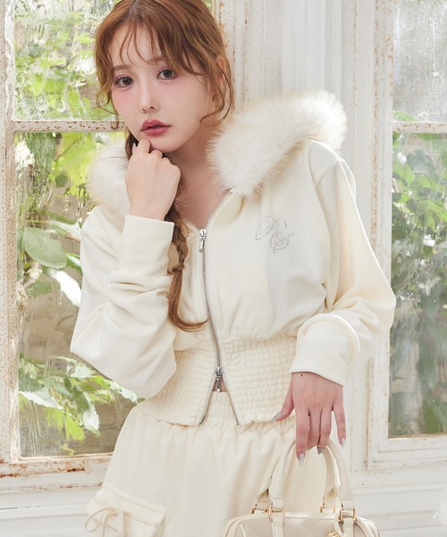 one after another NICE CLAUP パーカー セットアップ対応可/ファー